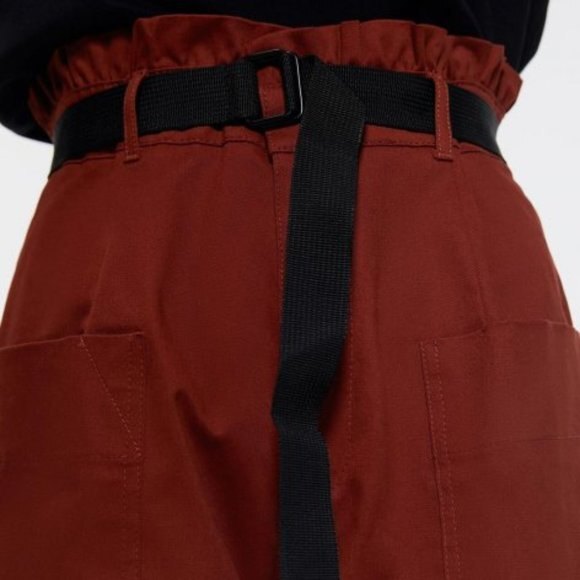 Zara High-Waisted Paperbag Wide Leg Pants (NWT) - Picture 4 of 6